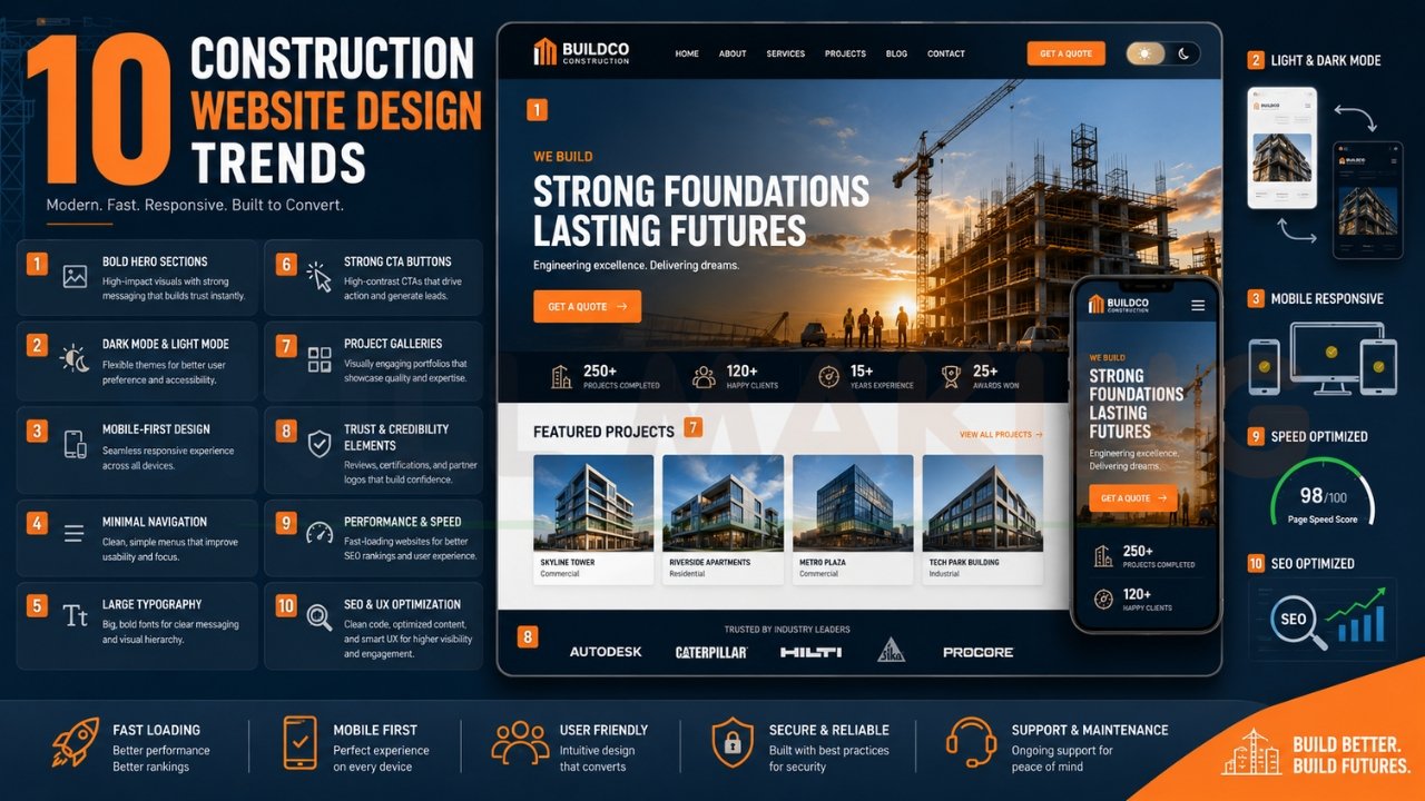 10 Construction Website Design Trends