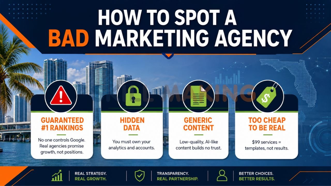 Warning signs of a bad digital marketing agency for Florida businesses