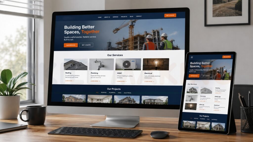 Construction Website Design Services That Win More Jobs