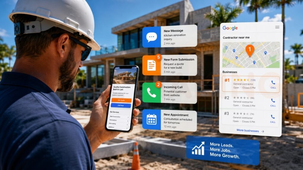 Contractor Website Getting Leads in Florida