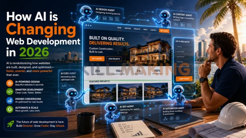 AI transforming web development for construction and small businesses in 2026 with Skill Making colors