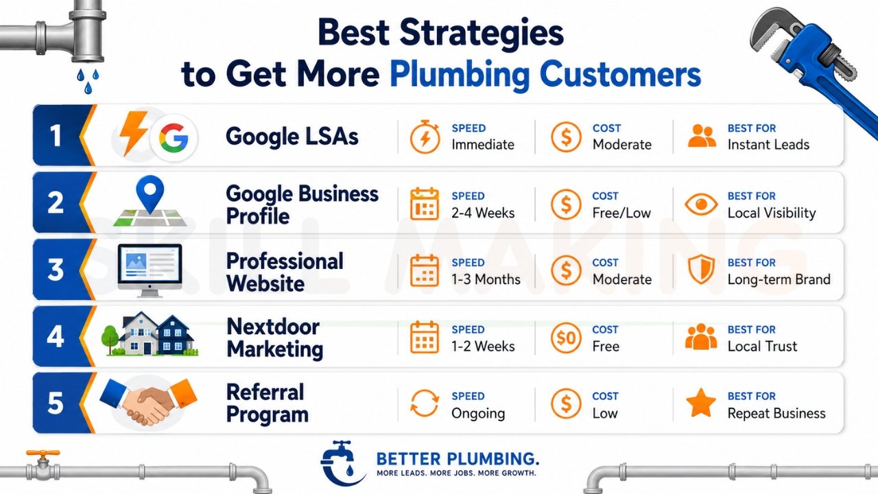 Best strategies to get more plumbing customers