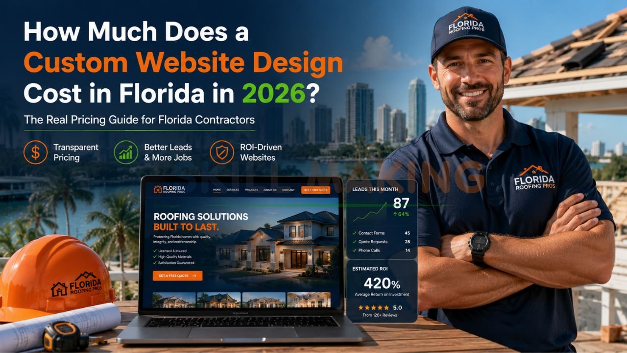 Realistic pricing guide for custom website design for Florida contractors