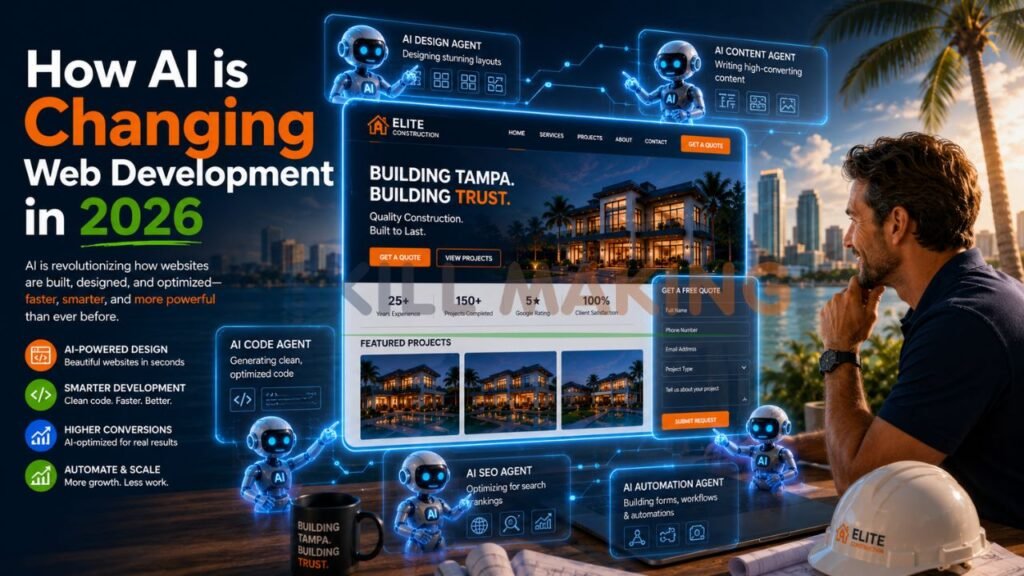 AI transforming web development for small businesses and construction companies