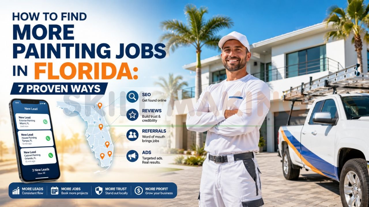 Florida painting contractor generating painting jobs through SEO reviews referrals and online advertising