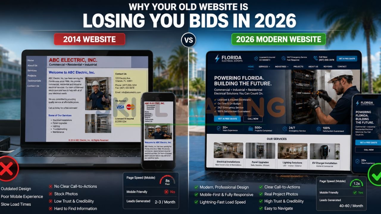 Why Your Old Website is Losing You Bids in 2026