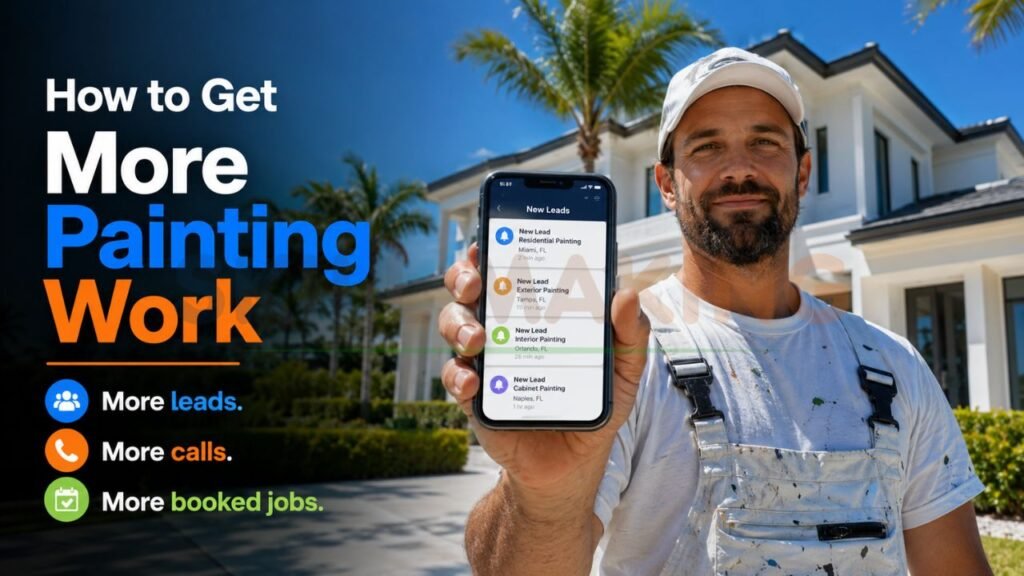 Florida painting contractor showing mobile painting leads and booked painting jobs from online marketing