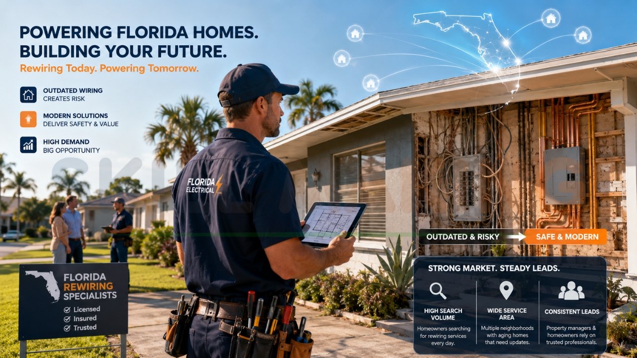 Florida home rewiring electrical business marketing