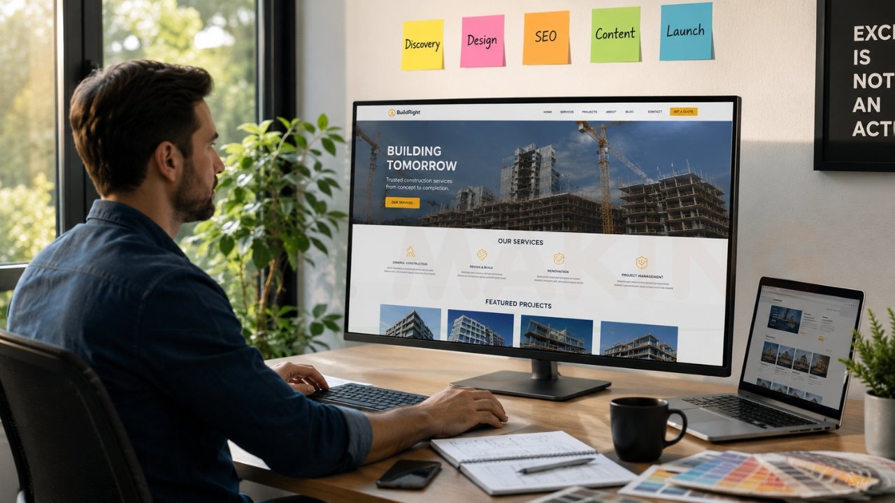 Skill Making website design process for Florida construction companies
