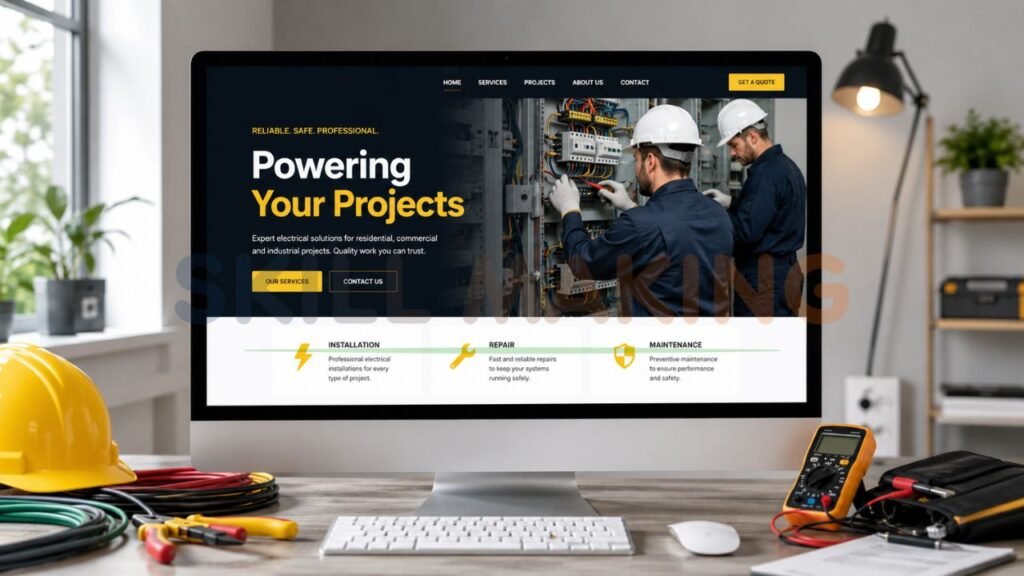 Professional Website Design for Electrical Contractors & Electricians
