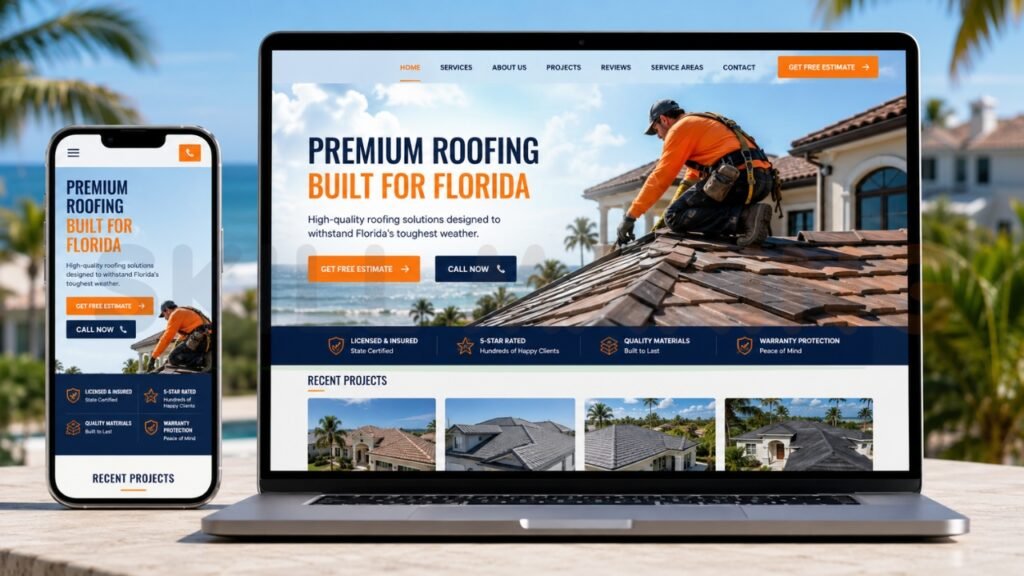Website Design for Roofing Company in Florida