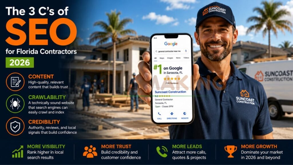 The 3 C's of SEO - Content, Crawlability, and Credibility for Florida construction businesses