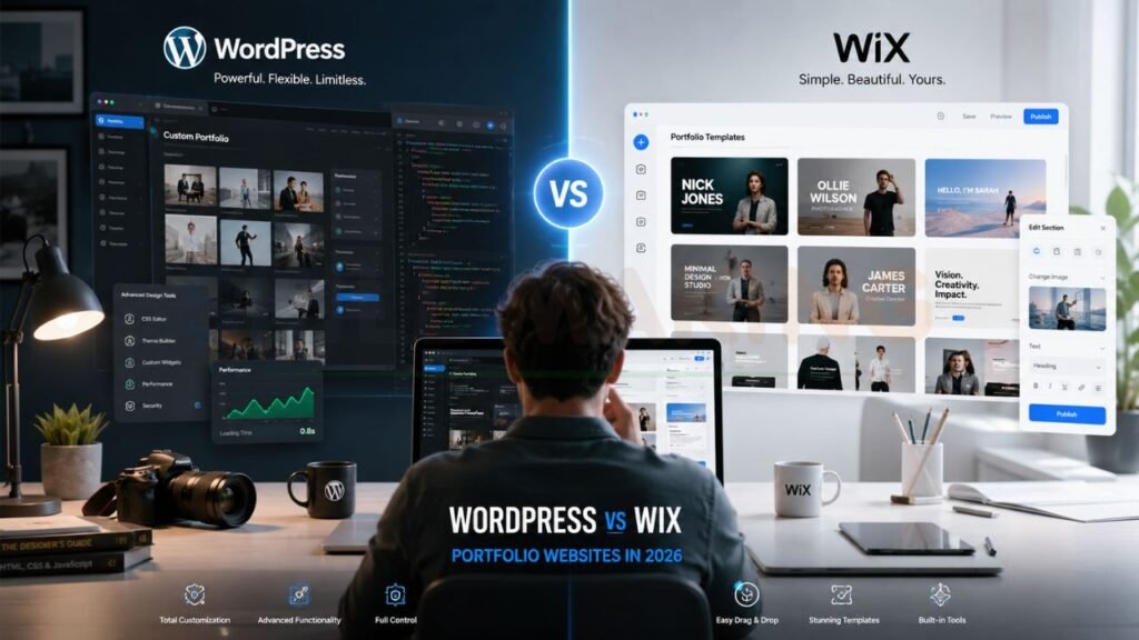 WordPress vs Wix for Portfolio Websites